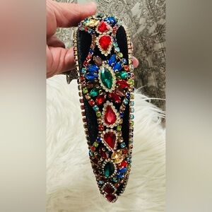 Multicolor Jeweled Statement Headband
